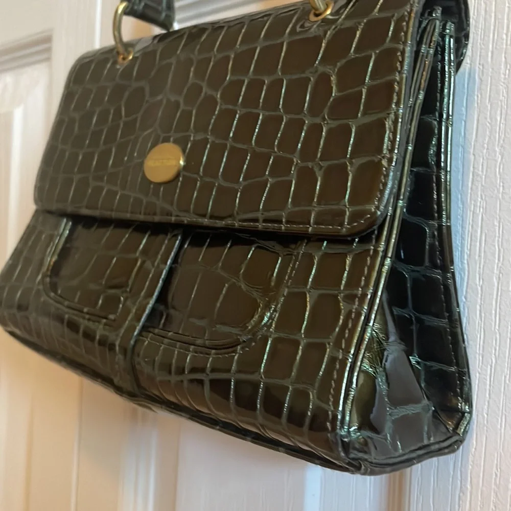 Kenneth Cole Crocodile Shoulder Small Mini Handbag - Picture 2 of 7